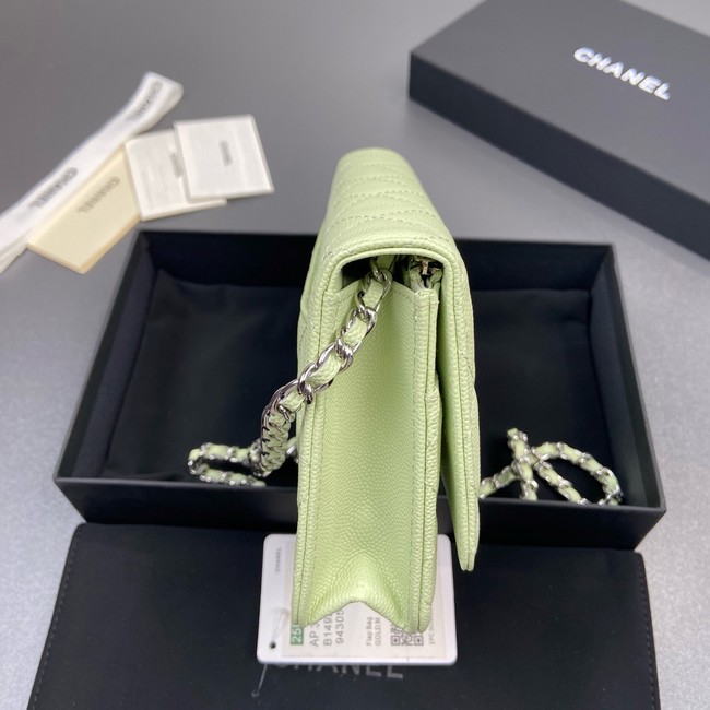 Chanel Wallet On Chain AP3723 light green