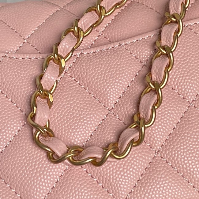 CHANEL Clutch With Chain AS2701 pink&Gold Metal