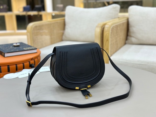 Chloe Grained Calfskin MARCIE saddle bag 31054 black
