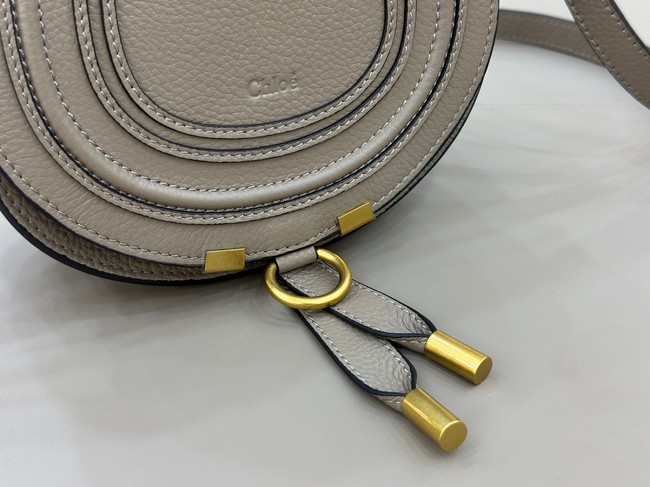 Chloe MARCIE small saddle bag 31053 light gray