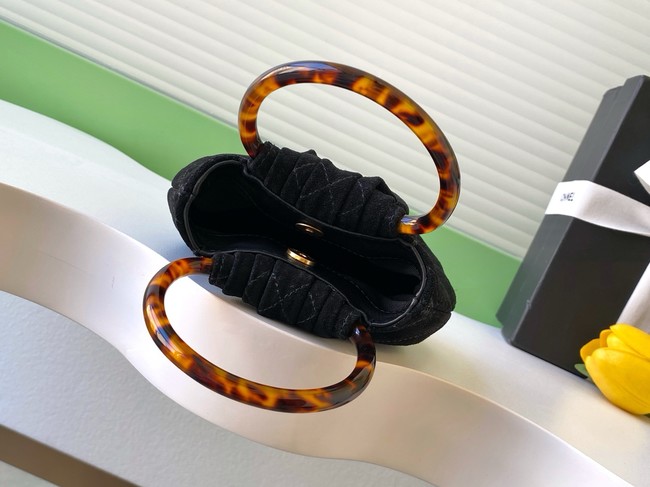 CHANEL mini Hobo Bag Suede AS4981 black