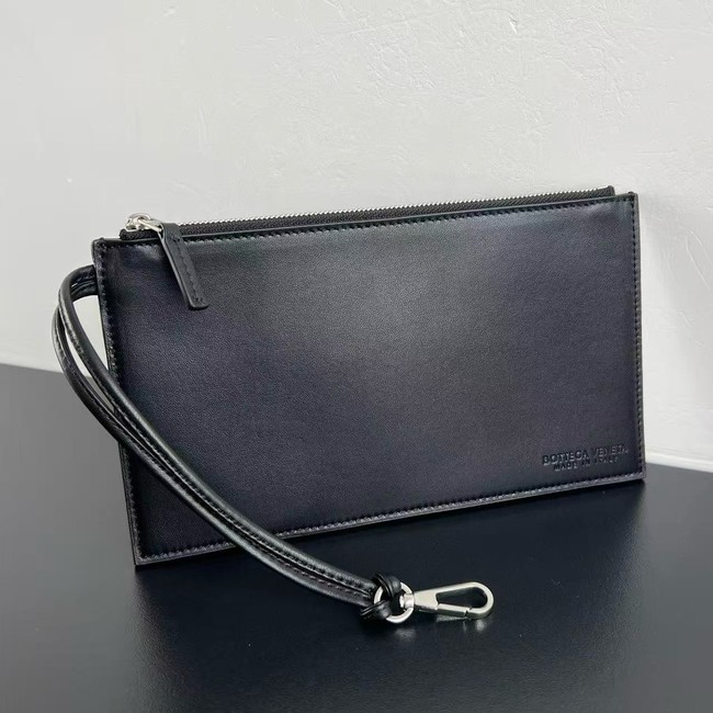 Bottega Veneta Parachute 826212 black&Vintage silver finish