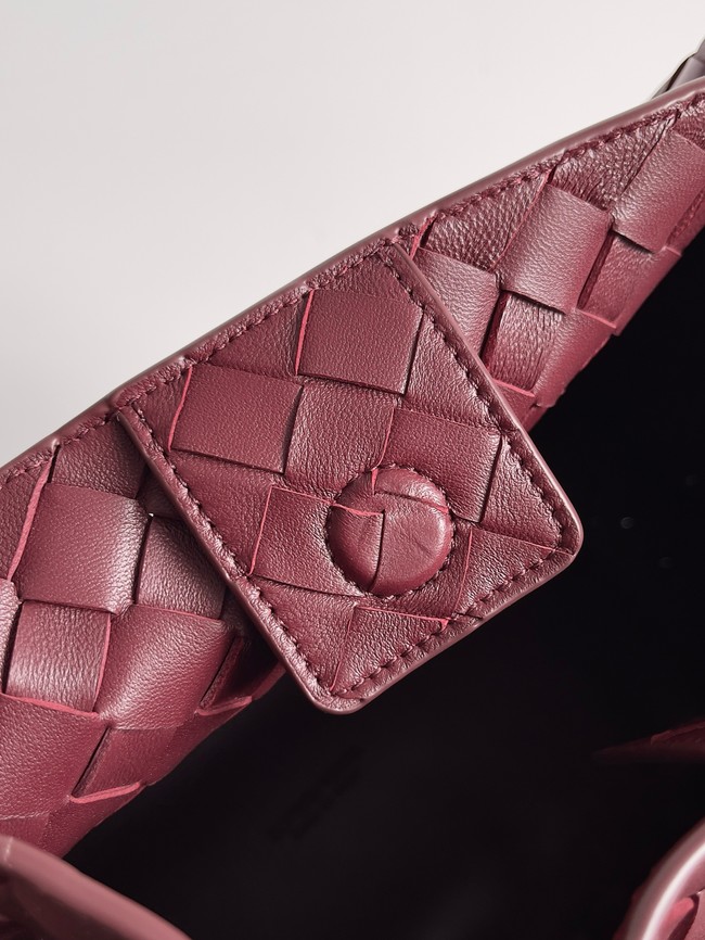 Bottega Veneta Parachute 826212 burgundy&Brass finish