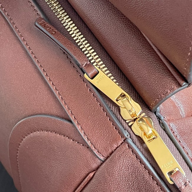 Celine LARGE SMILING NEW LUGGAGE IN LAMBSKIN 123683 brown