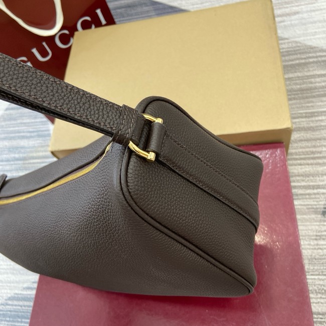 Gucci Half Horsebit medium shoulder bag 860787 dark brown