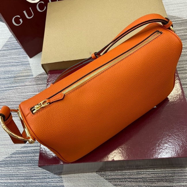 Gucci Half Horsebit medium shoulder bag 860787 orange