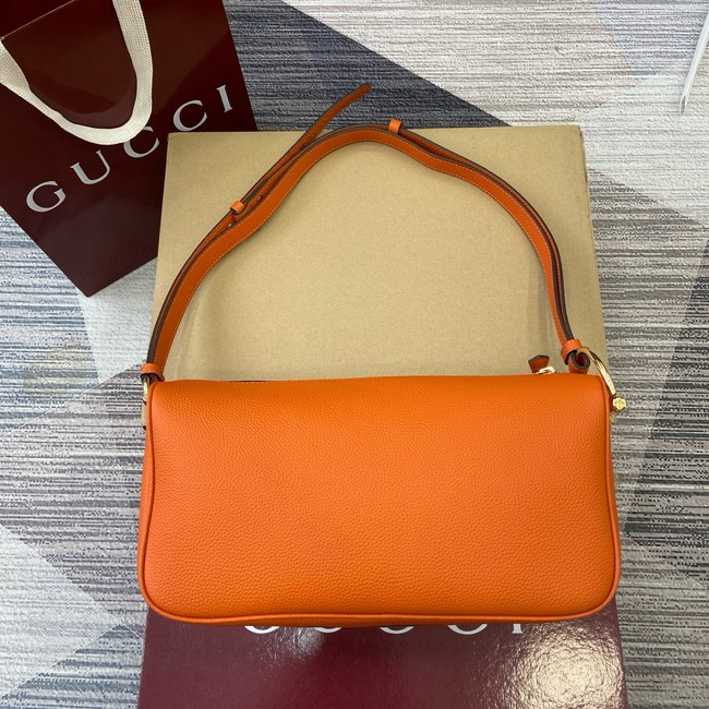 Gucci Half Horsebit medium shoulder bag 860787 orange