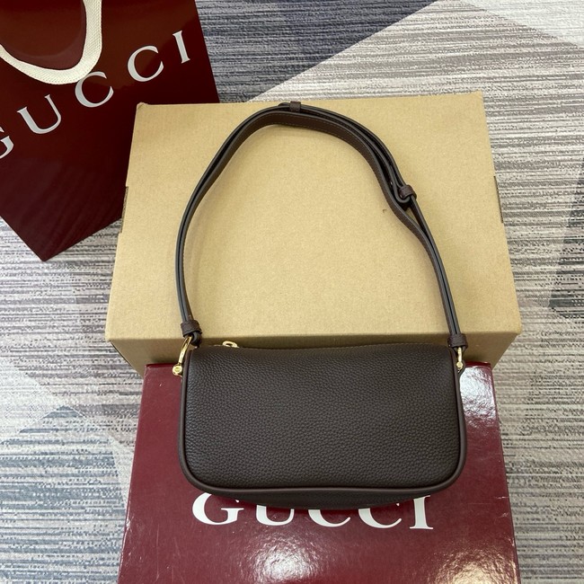 Gucci Half Horsebit mini bag 860784 dark brown