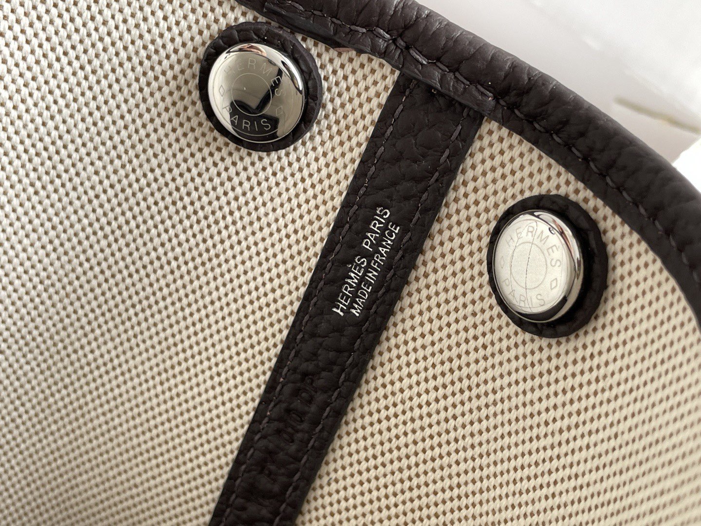 Hermes Mini Garden Party Tote Bags H3673 Black