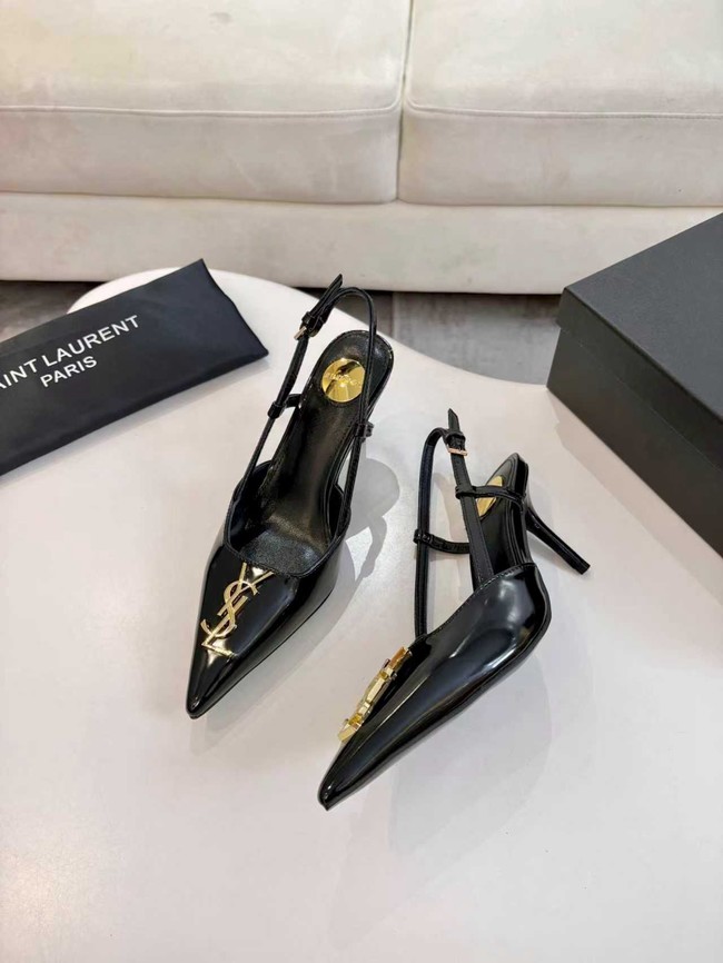 Saint Laurent slingback pumps in smooth leather 97170-1