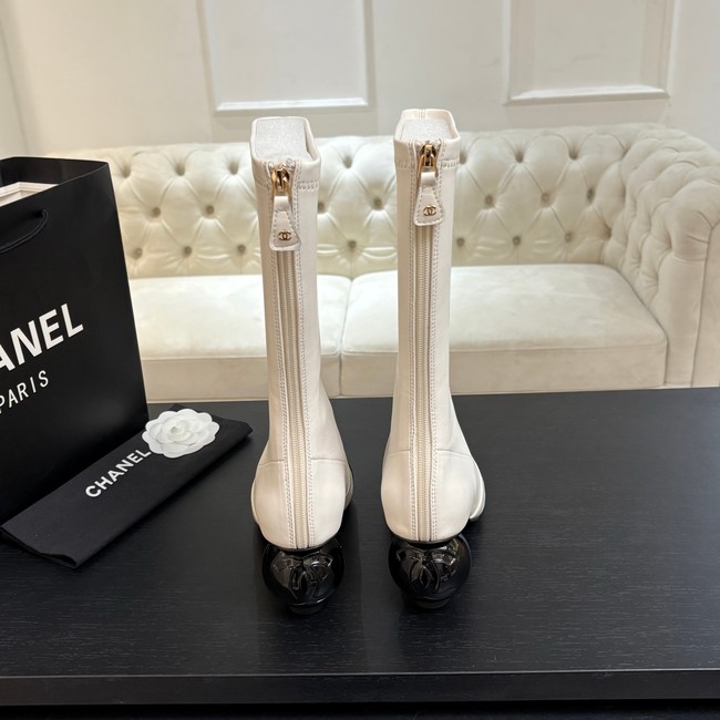 Chanel High Boots Calfskin & Patent Calfskin G46789-2