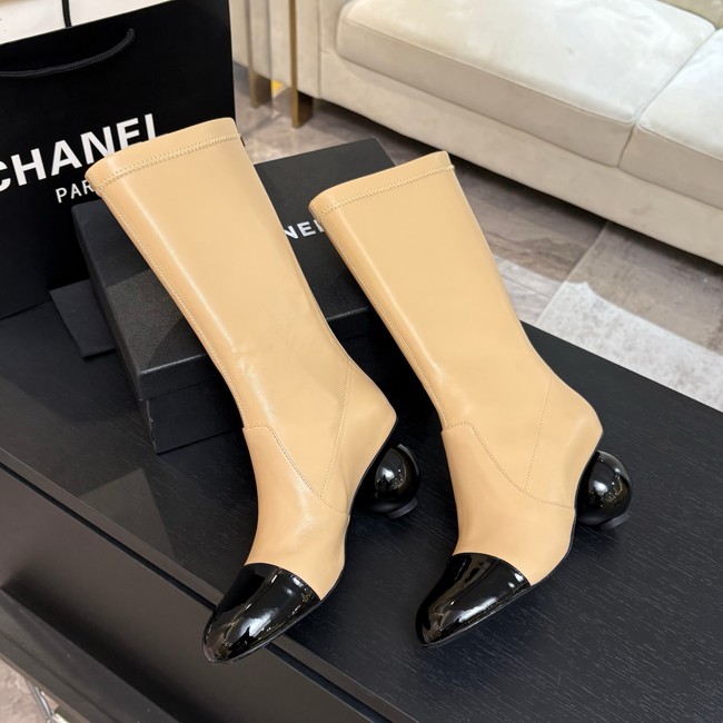 Chanel High Boots Calfskin & Patent Calfskin G46789-3