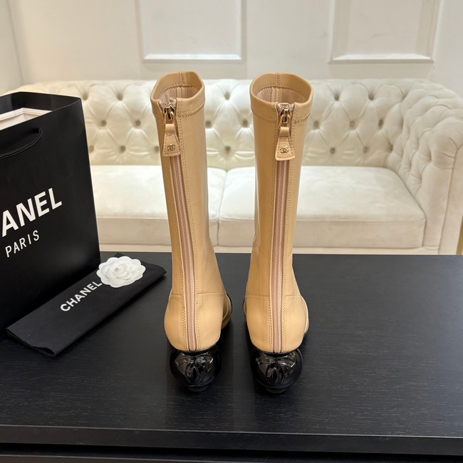 Chanel High Boots Calfskin & Patent Calfskin G46789-3