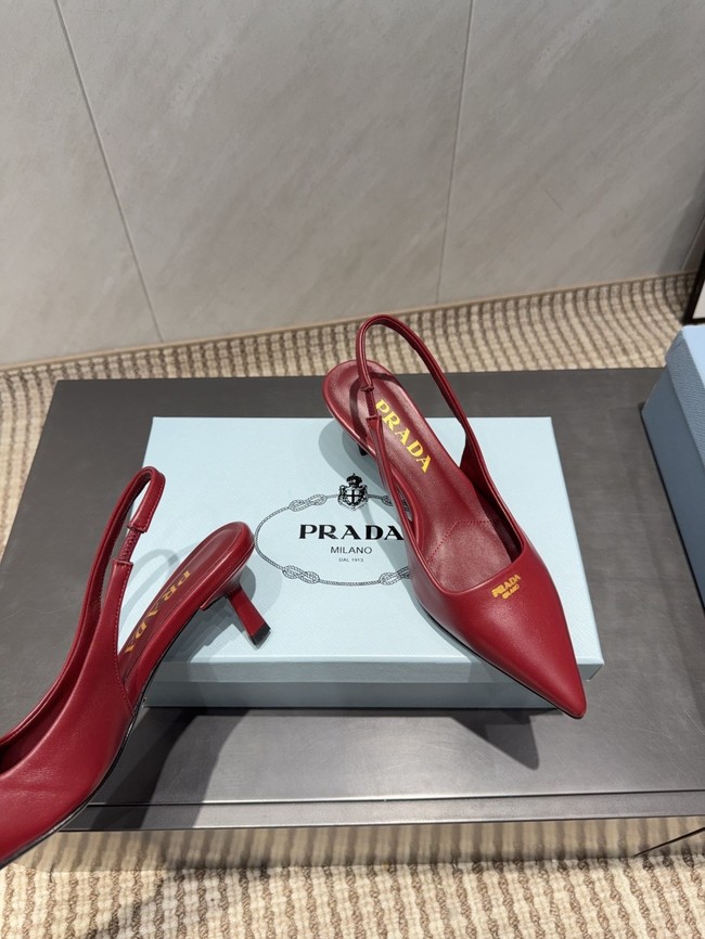 Prada leather slingback pumps 1I901M-7
