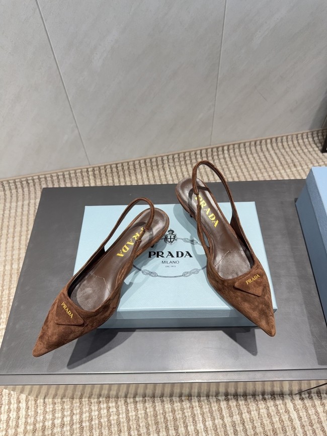 Prada leather slingback pumps 87220-2