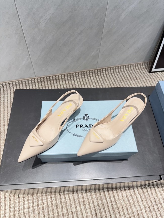 Prada leather slingback pumps 87220-5