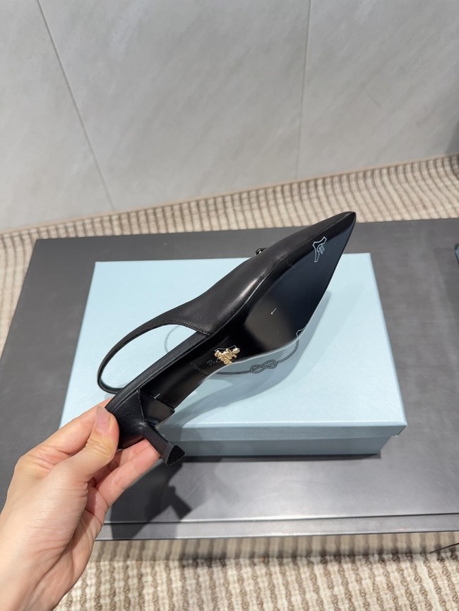 Prada leather slingback pumps 87220-8