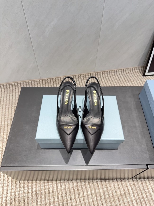 Prada leather slingback pumps 87220-8