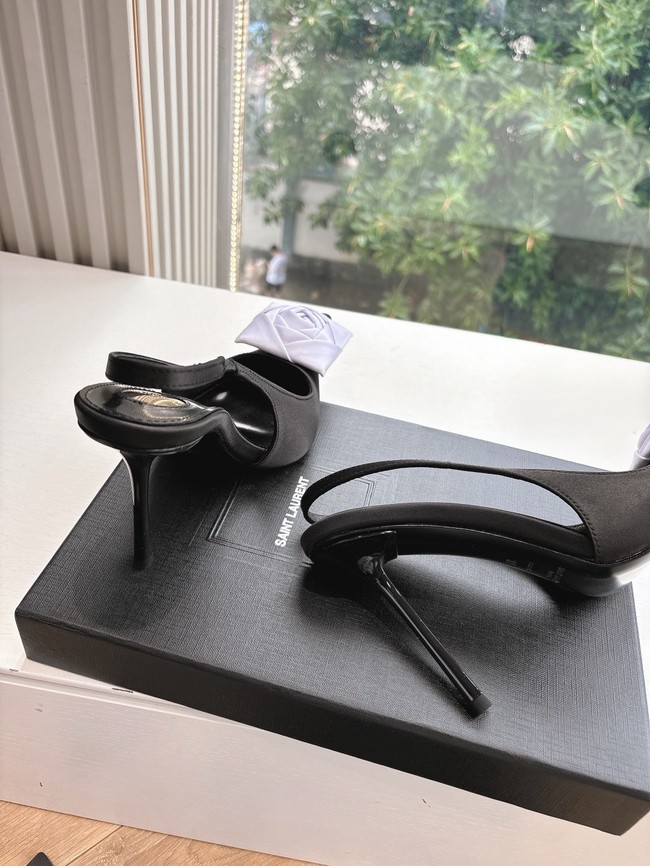 YSL AMALIA slingback pumps in satin crepe 21025-5