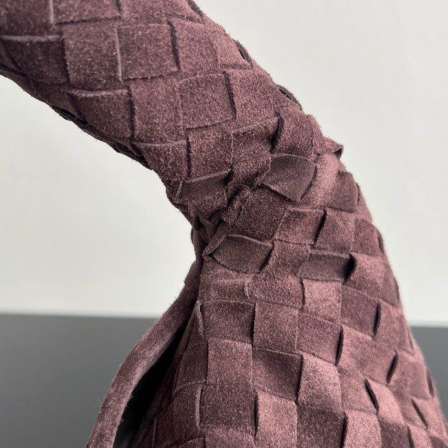 Bottega Veneta Hop calf leather Suede 796262 Dark barolo