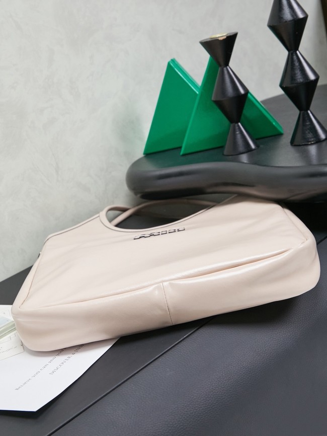 MIUMIU IVY leather handbag 5GB231 Cream