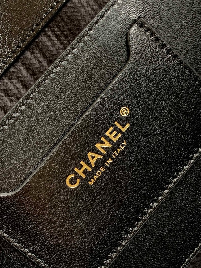 CHANEL Large Tote AS5952 Beige & black