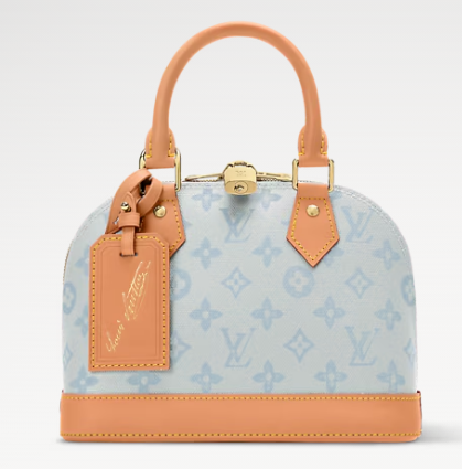 Louis Vuitton NEW Alma BB M28272 Bleu Courrier