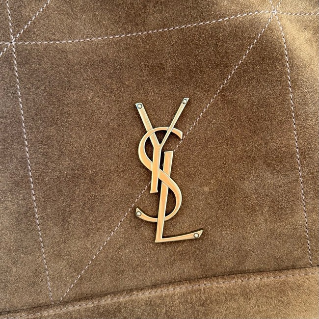 SAINT LAURENT JAMIE SHOPPING IN SUEDE 809824 brown