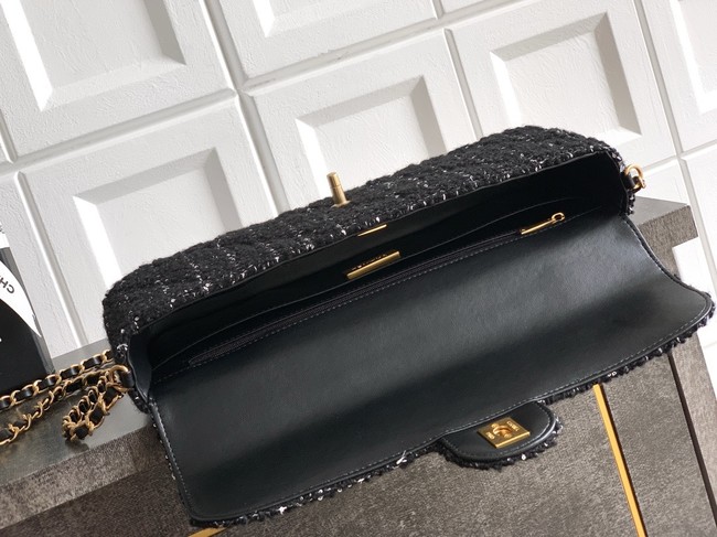 Chanel Large Flap Bag With Top Handle AS5807 BLACK