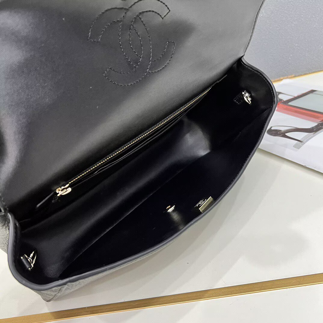 Chanel 26SS Original Leather Tote Shopping Bag 1A013 Black