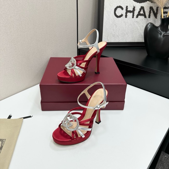 GUCCI Womens pump with crystal Interlocking G 21045-4