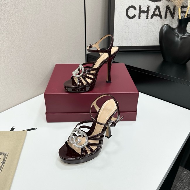 GUCCI Womens pump with crystal Interlocking G 21045-9