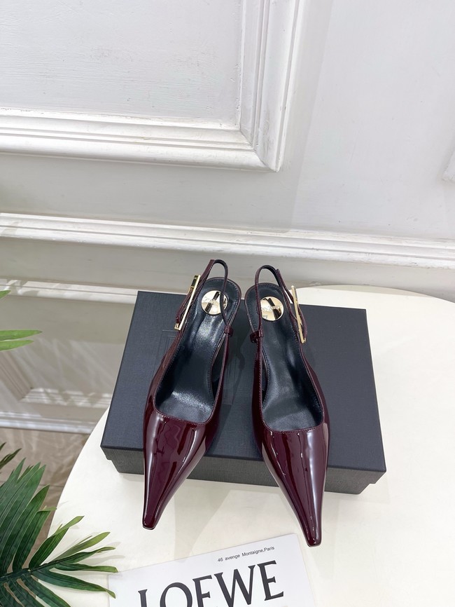 Saint Laurent JEANNE slingback pumps leather 21051-3