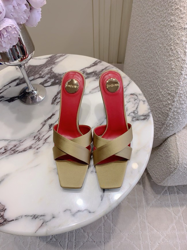 Saint Laurent CHANDELLE mules in satin crepe 15518-2