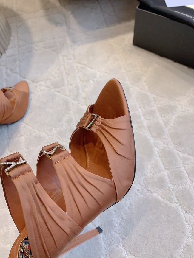 Saint Laurent EMILIE mules in satin crepe G1097-3