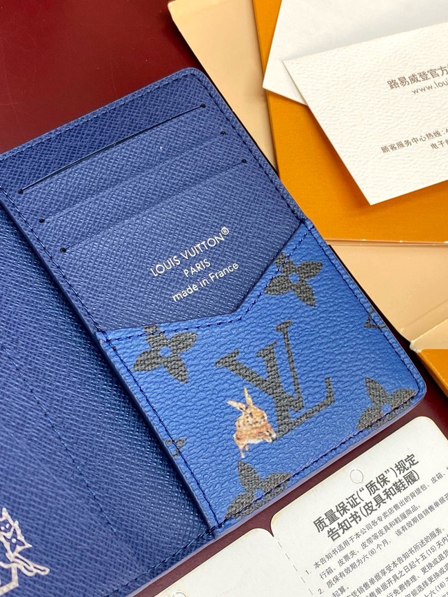 Louis Vuitton Passport Cover M27052 blue