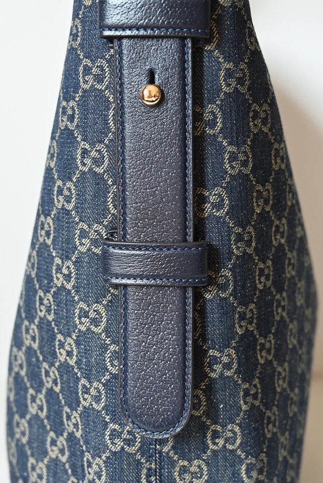 Gucci Beatrix large tote bag 850546 blue GG denim