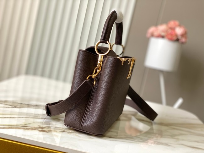 Louis Vuitton Capucines MM M23331 Chocolate&Crystal