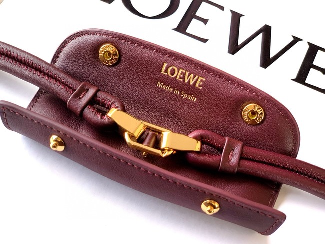 Loewe Large soft calfskin leather Madrid bag 9148 Burgundy