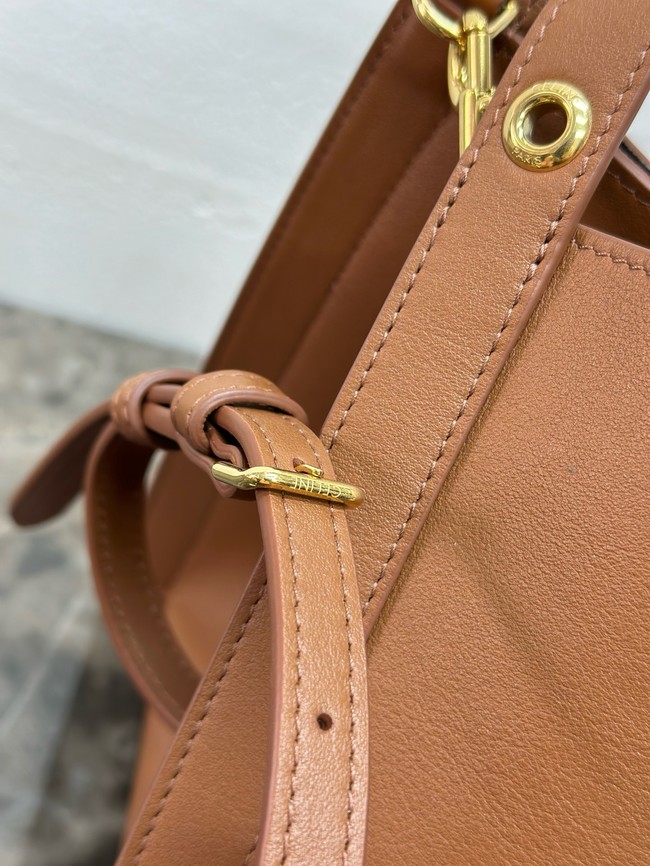 Celine SMALL CUBE BAG IN NATURAL Calfskin 124182 SOFT TAN