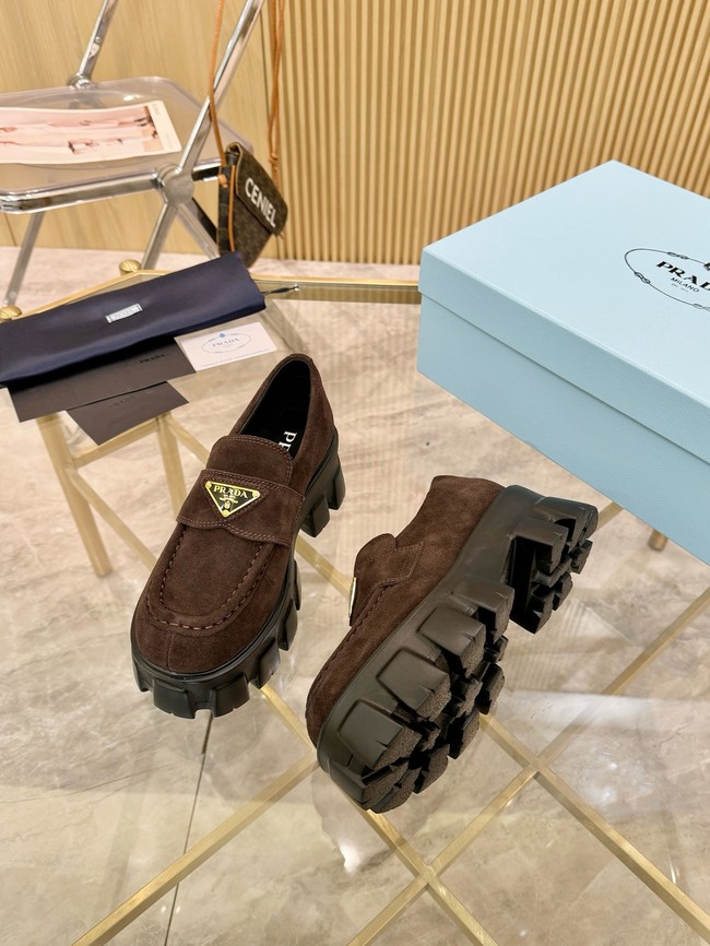 Prada suede loafers 55707-2