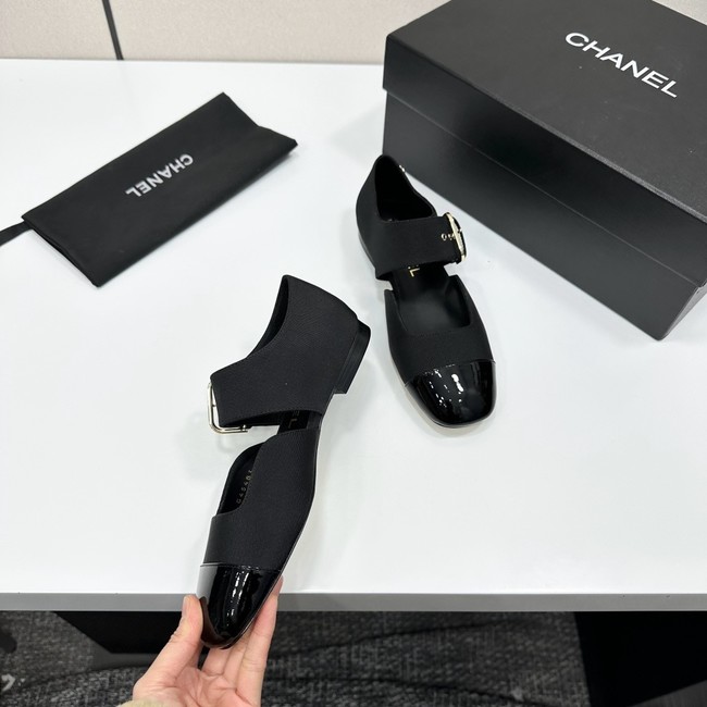 Chanel Mary Janes Grosgrain & Patent Calfskin G47028-1