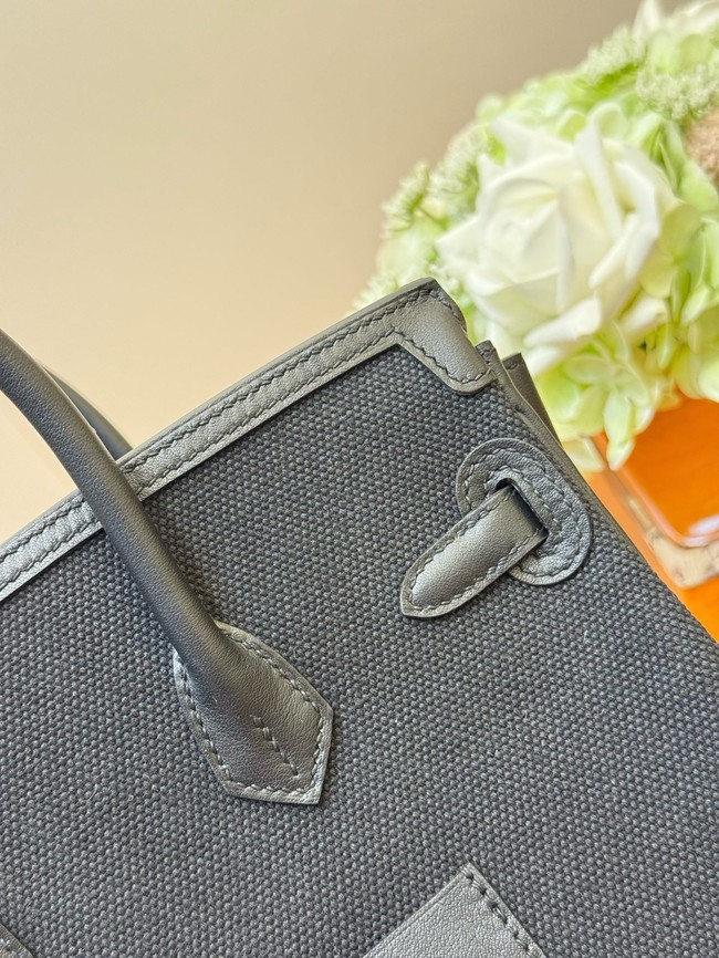 Hermes Birkin Toile & Cuir H6987-6