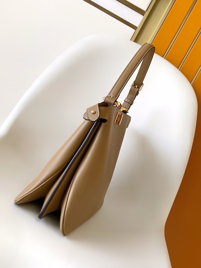 FENDI Way Medium Cowhide Bag 8BN367 brown