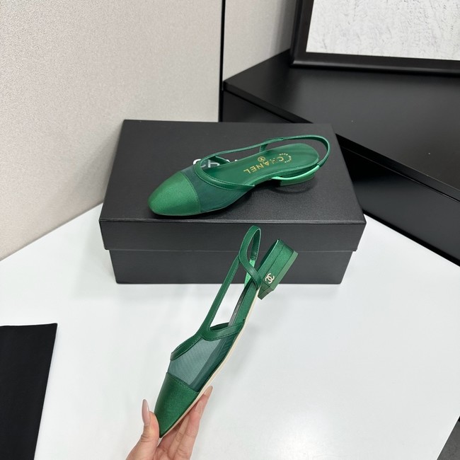 Chanel Slingbacks Mesh & Grosgrain 66938-1