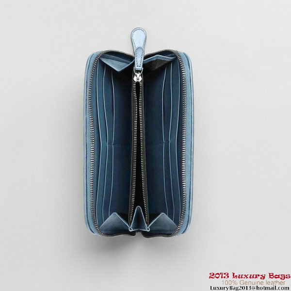 Bottega Veneta 114076 V001N 4803 Intrecciato Nappa Zip Around Wallet Cadet Bottega Veneta 114076 V001N 4803 Intrecciato Nappa Zip Around Wallet Cadet