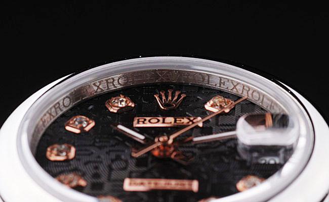 Rolex Datejust Golden&Black Cutwork Women 25mm Watch-RD3771 Rolex Datejust Golden&Black Cutwork Women 25mm Watch-RD3771
