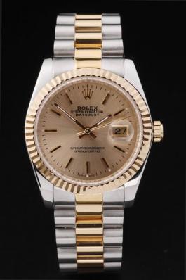 Rolex Datejust Golden Surface Stainless Steel Men Watch-RD2406 Rolex Datejust Golden Surface Stainless Steel Men Watch-RD2406