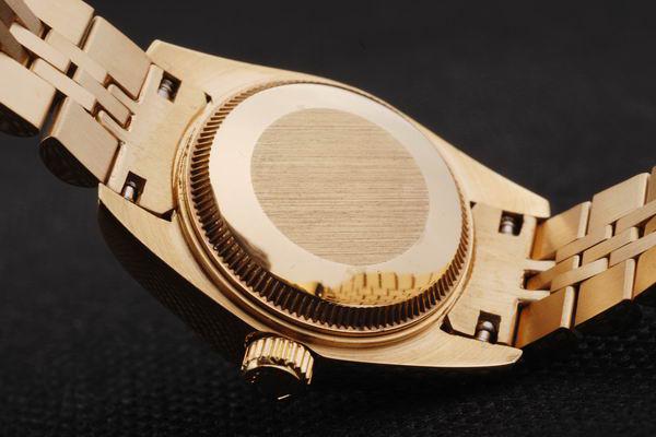 Rolex Datejust Mechanism Golden White Surface Women Watch-RD2462 Rolex Datejust Mechanism Golden White Surface Women Watch-RD2462