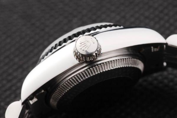 Rolex Datejust Mechanism Silver Bezel Black Surface Watch-RD2452 Rolex Datejust Mechanism Silver Bezel Black Surface Watch-RD2452